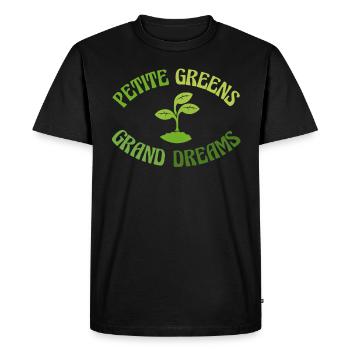 Jardinier Urbain Hommes Femmes Microgreens - T-shirt Premium bio Homme - noir - Devant - Nico (187cm)