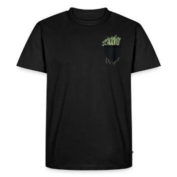 Jardinier Urbain Hommes Femmes Microgreens - T-shirt Premium bio Homme - noir - Devant - Nico (187cm)