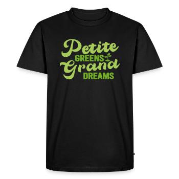 Jardinier Urbain Hommes Femmes Microgreens - T-shirt Premium bio Homme - noir - Devant - Nico (187cm)