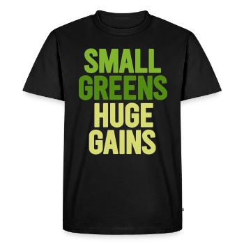 Jardinier Urbain Hommes Femmes Microgreens - T-shirt Premium bio Homme - noir - Devant - Nico (187cm)