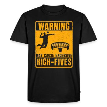 Spike Ball Spikeball Roundnet - T-shirt Premium bio Homme - noir - Devant - Nico (187cm)
