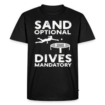 Jeu de plage Spike Ball Roundnet - T-shirt Premium bio Homme - noir - Devant - Nico (187cm)