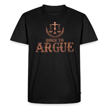 Né pour plaider Judge Advocate Attorney - T-shirt Premium bio Homme - noir - Devant - Nico (187cm)