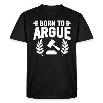 Né pour plaider Judge Advocate Attorney - T-shirt Premium bio Homme - noir - Devant - Nico (187cm)