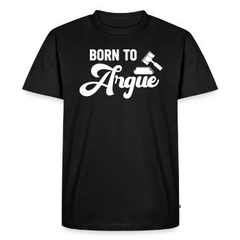 Né pour plaider Judge Advocate Attorney - T-shirt Premium bio Homme - noir - Devant - Nico (187cm)