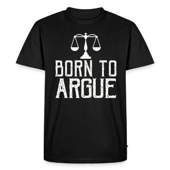 Né pour plaider Judge Advocate Attorney - T-shirt Premium bio Homme - noir - Devant - Nico (187cm)