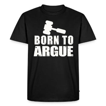 Né pour plaider Judge Advocate Attorney - T-shirt Premium bio Homme - noir - Devant - Nico (187cm)