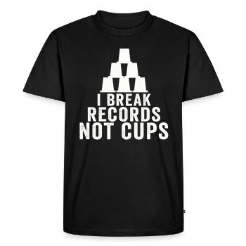 Sport Stacking Stacks Stacked Speed Cup - Men's Premium Organic T-Shirt - black - Front - Nico (187cm)