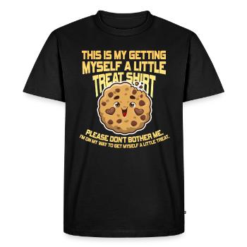 Dessert crémeux au sundae Ne me dérangez pas - T-shirt Premium bio Homme - noir - Devant - Nico (187cm)