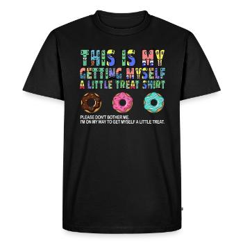 Dessert crémeux au sundae Ne me dérangez pas - T-shirt Premium bio Homme - noir - Devant - Nico (187cm)