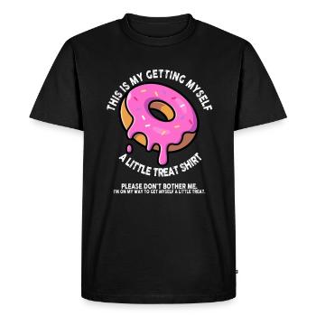 Dessert crémeux au sundae Ne me dérangez pas - T-shirt Premium bio Homme - noir - Devant - Nico (187cm)