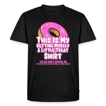 Dessert crémeux au sundae Ne me dérangez pas - T-shirt Premium bio Homme - noir - Devant - Nico (187cm)