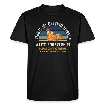 Dessert crémeux au sundae Ne me dérangez pas - T-shirt Premium bio Homme - noir - Devant - Nico (187cm)