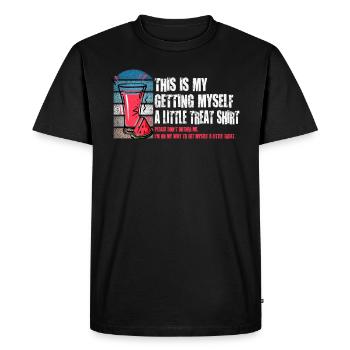Dessert crémeux au sundae Ne me dérangez pas - T-shirt Premium bio Homme - noir - Devant - Nico (187cm)
