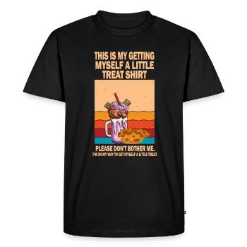 Dessert crémeux au sundae Ne me dérangez pas - T-shirt Premium bio Homme - noir - Devant - Nico (187cm)