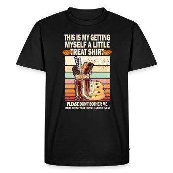 Dessert crémeux Sundae Ne me dérange pas - T-shirt Premium bio Homme - noir - Devant - Nico (187cm)