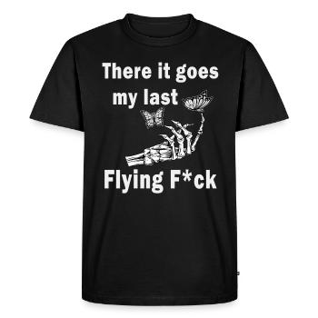 There It Goes My Last Flying F - Men's Premium Organic T-Shirt - black - Front - Nico (187cm)