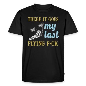 There It Goes My Last Flying F - Men's Premium Organic T-Shirt - black - Front - Nico (187cm)