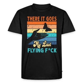 There It Goes My Last Flying F - Men's Premium Organic T-Shirt - black - Front - Nico (187cm)