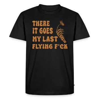 There It Goes My Last Flying F - Men's Premium Organic T-Shirt - black - Front - Nico (187cm)