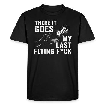 There It Goes My Last Flying F - Men's Premium Organic T-Shirt - black - Front - Nico (187cm)