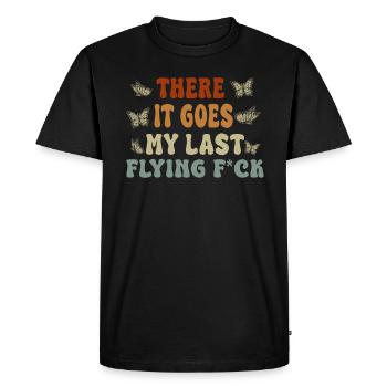 There It Goes My Last Flying F - Men's Premium Organic T-Shirt - black - Front - Nico (187cm)