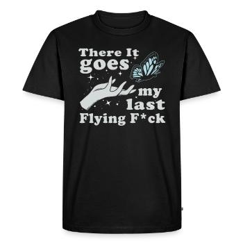 There It Goes My Last Flying F - Men's Premium Organic T-Shirt - black - Front - Nico (187cm)