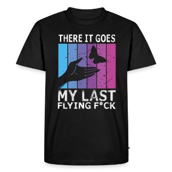 Et voilà mon dernier F volant - T-shirt Premium bio Homme - noir - Devant - Nico (187cm)