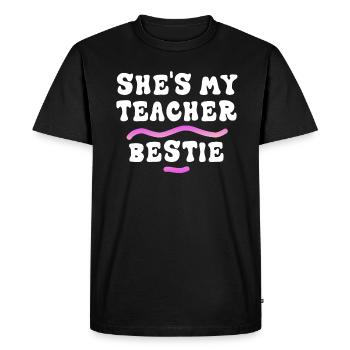 Les meilleurs amis des enseignants parce qu’ils deviennent fous - T-shirt Premium bio Homme - noir - Devant - Nico (187cm)
