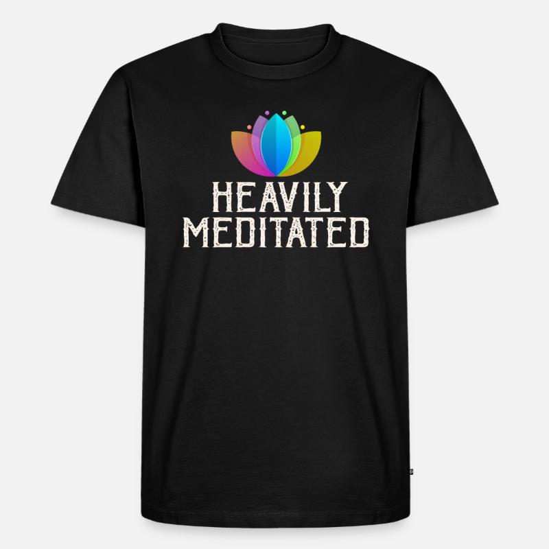 Stark meditiert - Männer Premium Bio T-Shirt - Schwarz