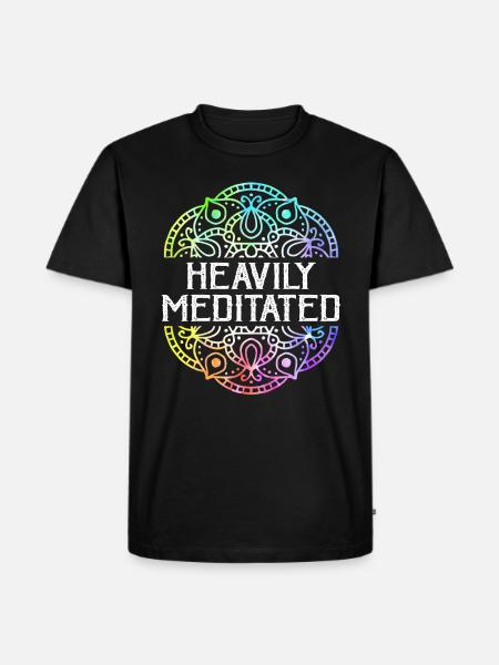 Heavily Meditated - Men's Premium Organic T-Shirt - black