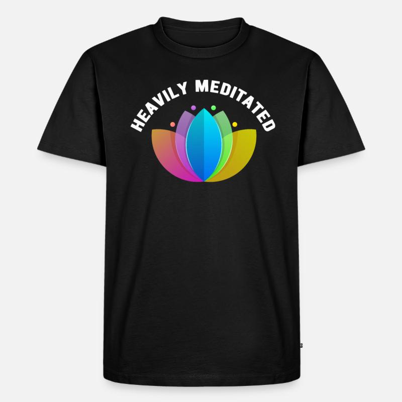 Stark meditiert - Männer Premium Bio T-Shirt - Schwarz