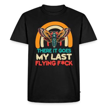 There It Goes My Last Flying F - Men's Premium Organic T-Shirt - black - Front - Nico (187cm)