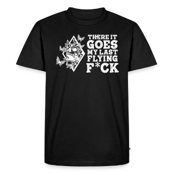 There It Goes My Last Flying F - Men's Premium Organic T-Shirt - black - Front - Nico (187cm)