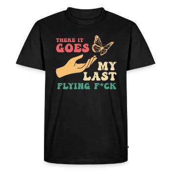 There It Goes My Last Flying F - Men's Premium Organic T-Shirt - black - Front - Nico (187cm)