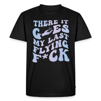 There It Goes My Last Flying F - Men's Premium Organic T-Shirt - black - Front - Nico (187cm)