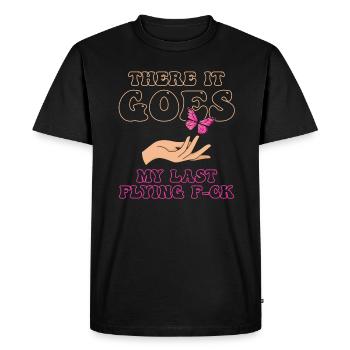 There It Goes My Last Flying F - Men's Premium Organic T-Shirt - black - Front - Nico (187cm)