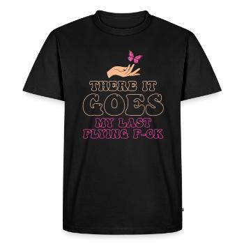 There It Goes My Last Flying F - Men's Premium Organic T-Shirt - black - Front - Nico (187cm)