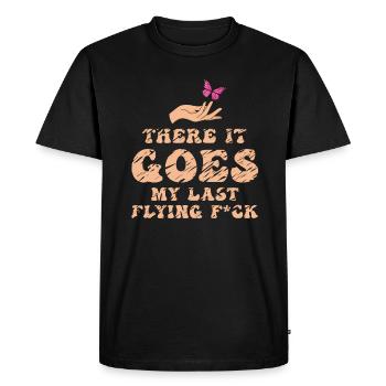 There It Goes My Last Flying F - Men's Premium Organic T-Shirt - black - Front - Nico (187cm)