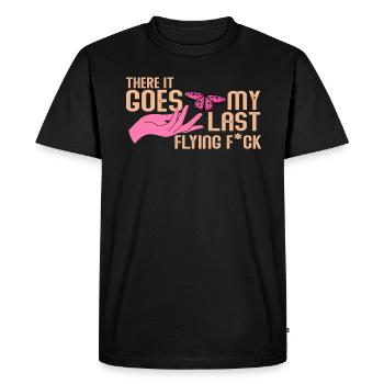 There It Goes My Last Flying F - Men's Premium Organic T-Shirt - black - Front - Nico (187cm)