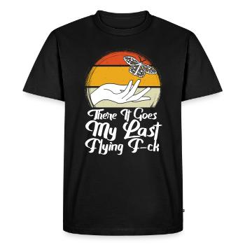 There It Goes My Last Flying F - Men's Premium Organic T-Shirt - black - Front - Nico (187cm)
