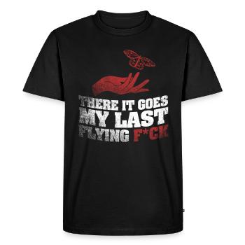 There It Goes My Last Flying F - Men's Premium Organic T-Shirt - black - Front - Nico (187cm)
