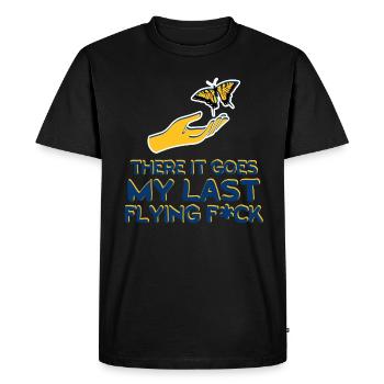 There It Goes My Last Flying F - Men's Premium Organic T-Shirt - black - Front - Nico (187cm)