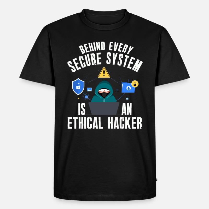 Ethical Hacker Cybersecurity Expertise - Men's Premium Organic T-Shirt - black
