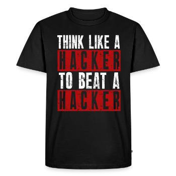 Ethical Hacker Cybersecurity Expertise - Men's Premium Organic T-Shirt - black - Front - Nico (187cm)