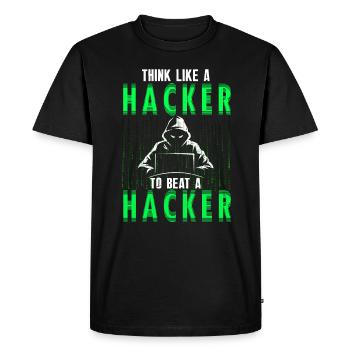 Ethische Hacker-Cybersicherheitsexpertise - Männer Premium Bio T-Shirt - Schwarz - Vorne - Nico (187cm)