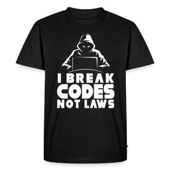 Ethical Hacker Cybersecurity Expertise - Men's Premium Organic T-Shirt - black - Front - Nico (187cm)