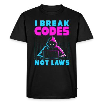 Ethical Hacker Cybersecurity Expertise - Men's Premium Organic T-Shirt - black - Front - Nico (187cm)