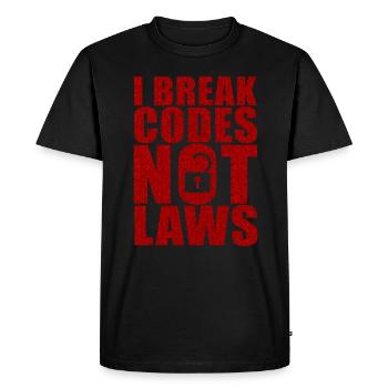 Ethical Hacker Cybersecurity Expertise - Men's Premium Organic T-Shirt - black - Front - Nico (187cm)