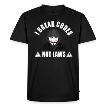 Ethical Hacker Cybersecurity Expertise - Men's Premium Organic T-Shirt - black - Front - Nico (187cm)